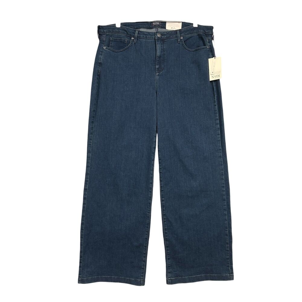 NEW NYDJ Wide Leg Trouser Jean Sz 18W Firesky